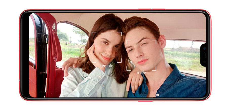 oficial Oppo F7 cámara delantera