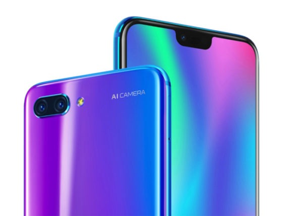 Honor 10, el nuevo buque insignia de Honor confirma notch y carcasa multicolor con tabla