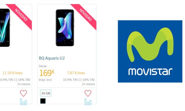 Precios de BQ Aquaris X y BQ Aquaris U con Movistar
