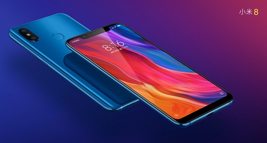 5 claves Xiaomi Mi 8 diseño azul
