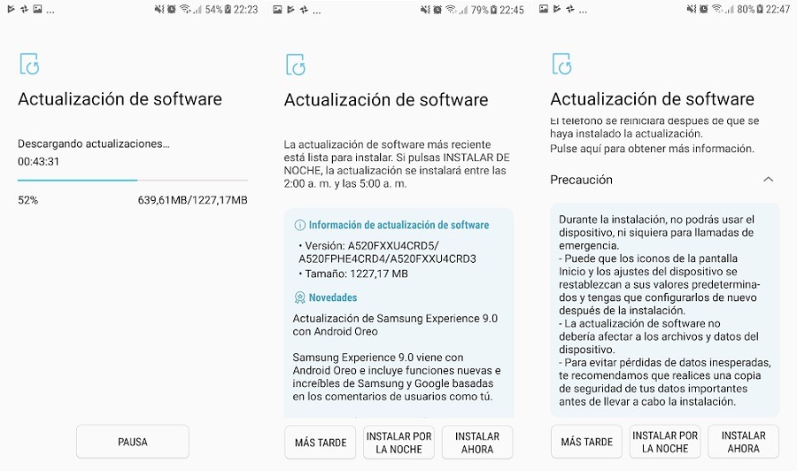 actualizacion samsung galaxy a5 2017