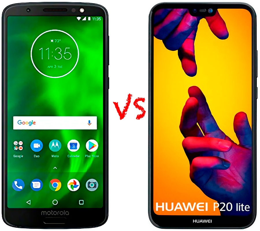 Comparativa Motorola Moto G6 vs Huawei P20 Lite