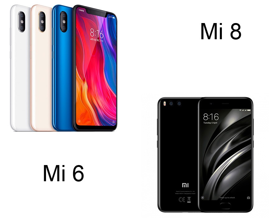 5 diferencias entre el Xiaomi Mi 8 y el Xiaomi Mi 6