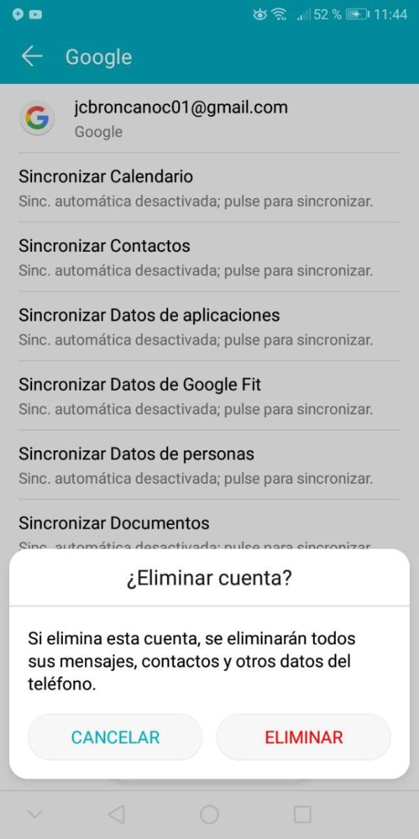ajustes de android 5