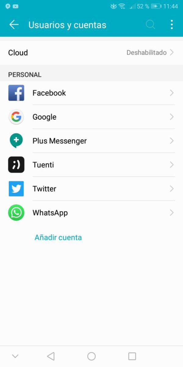 ajustes de android 6
