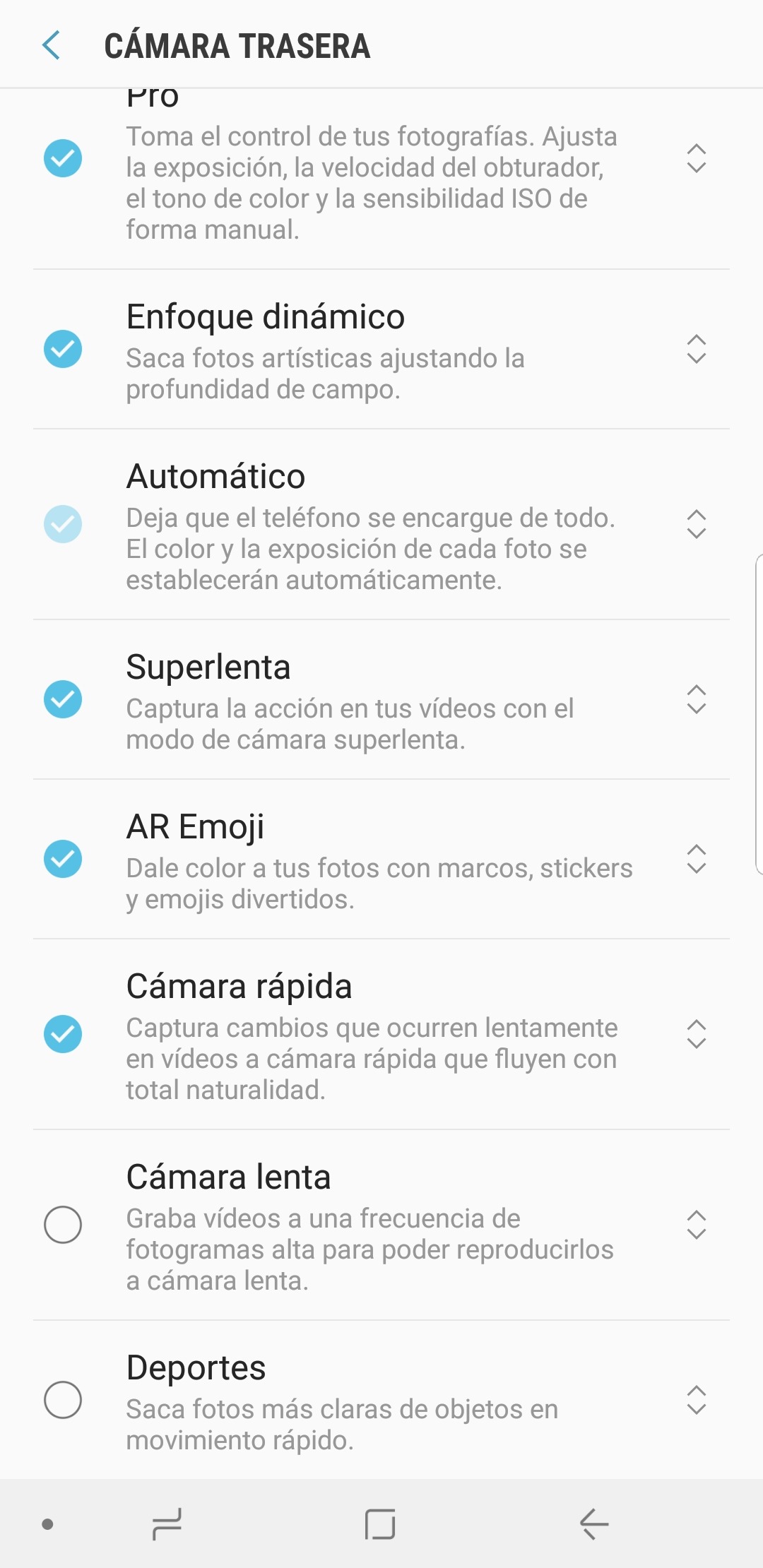 aplicacion camara samsung galaxy s9 3