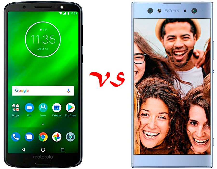Comparativa Motorola Moto G6 Plus vs Sony Xperia XA2 Ultra