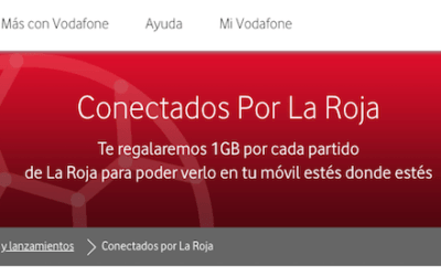 Vodafone regalará 1 GB de datos cada vez que juegue España en el Mundial