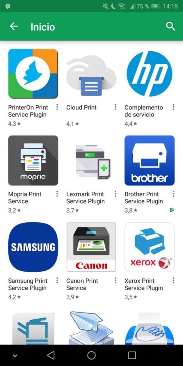 imprimir documentos android