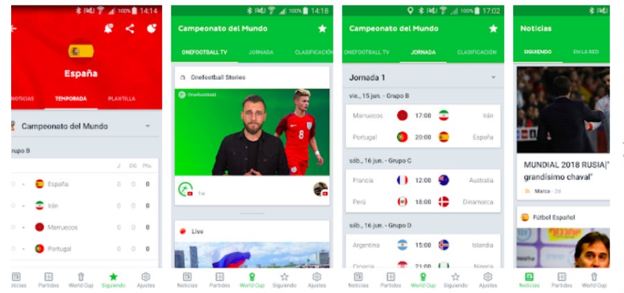 5 apps para seguir el Mundial de Rusia desde el móvil 6 oneffotball
