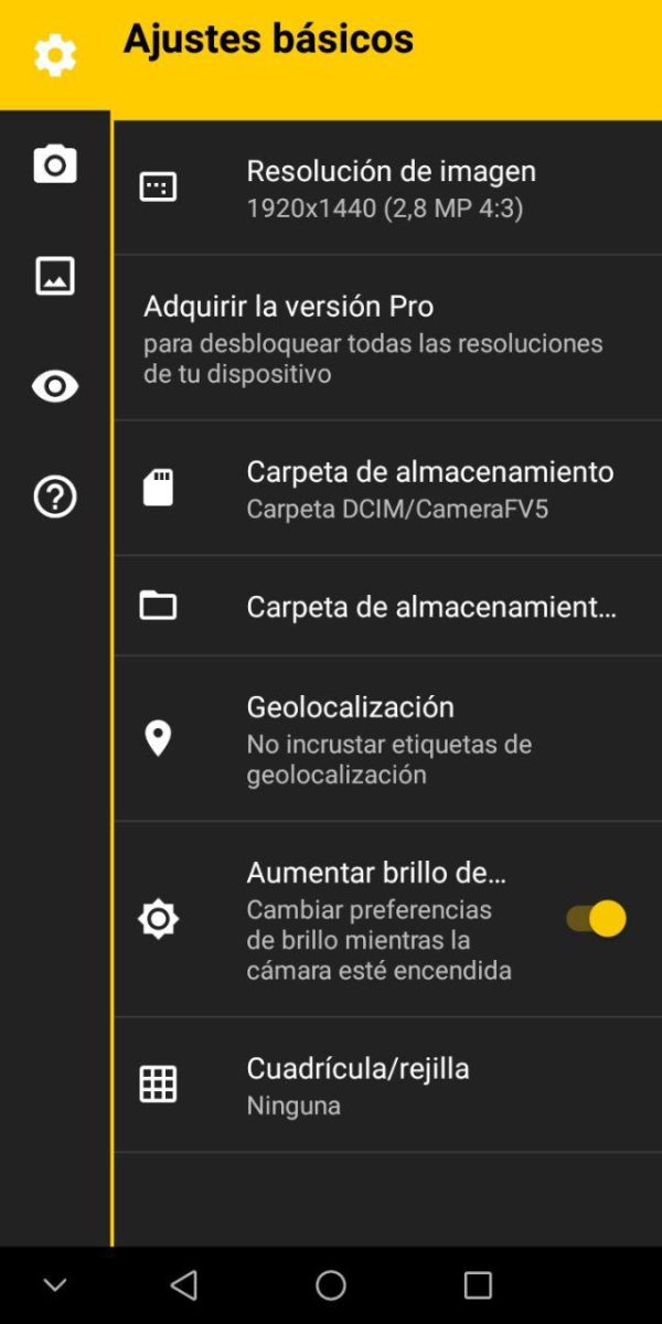 camera fv-5 lite android