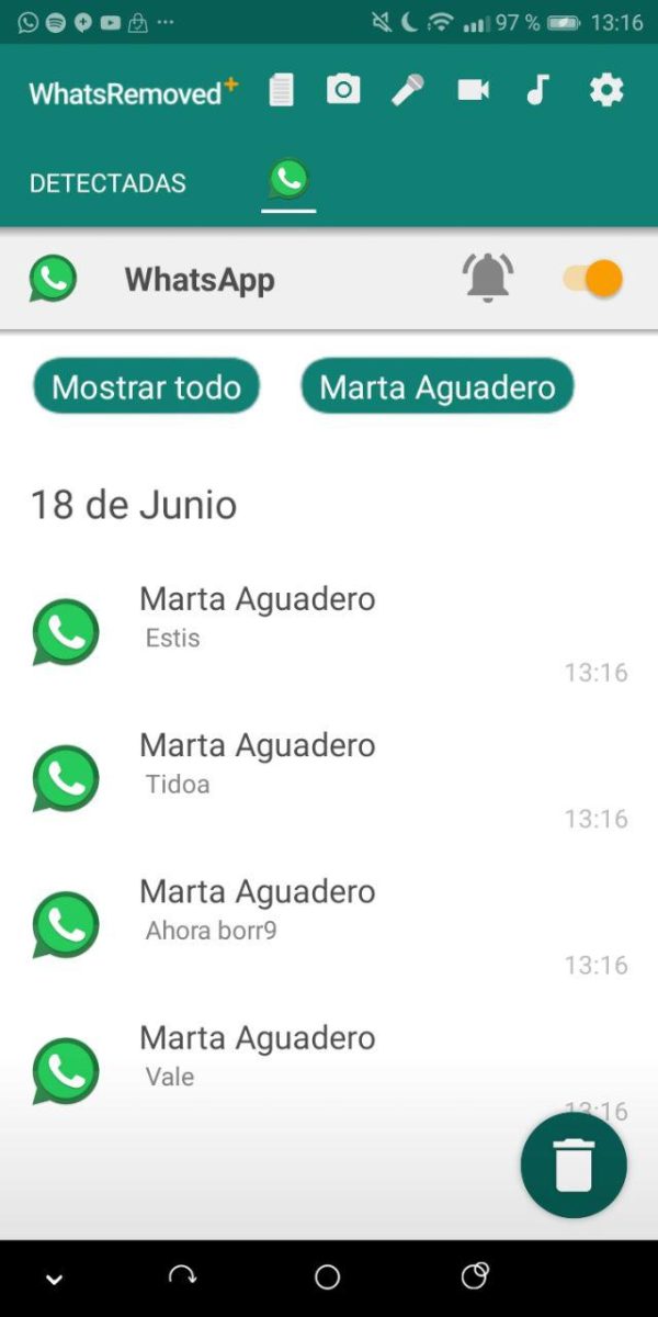 whatsremoved en android