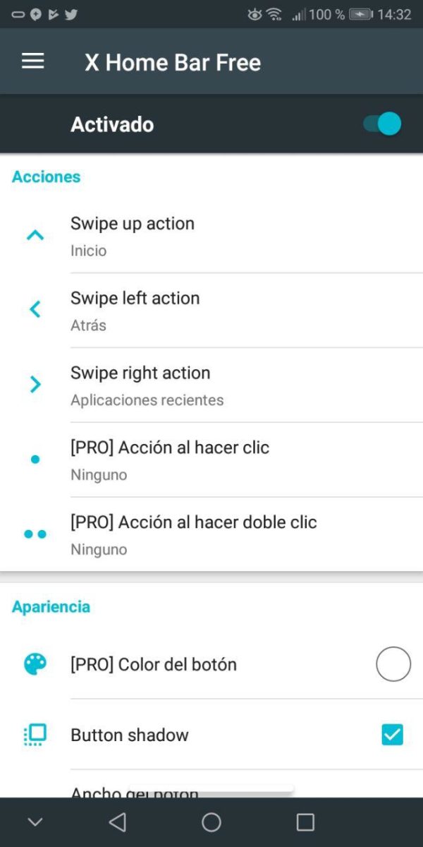 x home bar android
