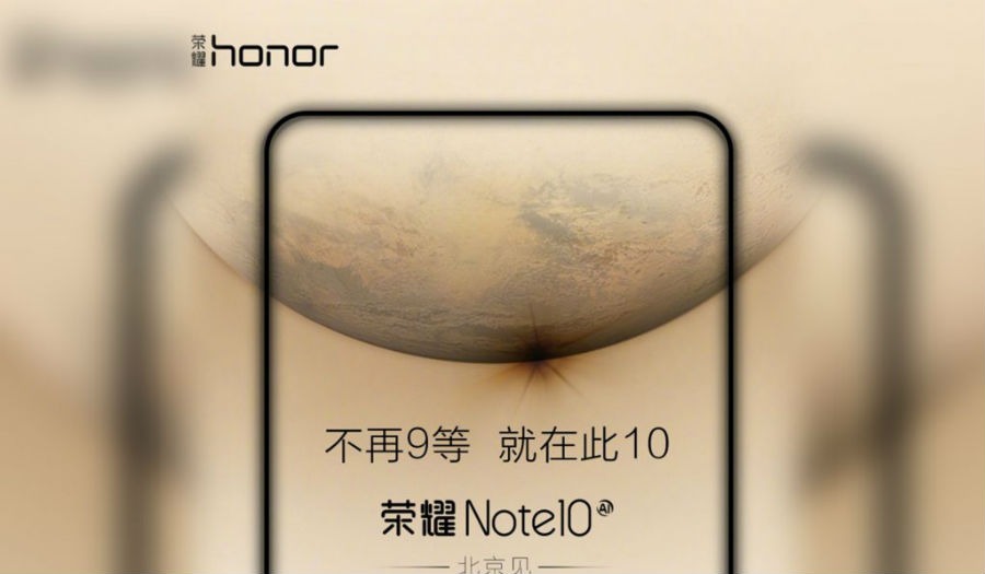 Una foto compara la pantalla del Honor Note 10 a la de la Nintendo Switch