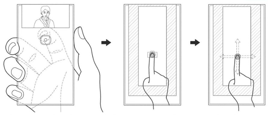 samsung patenta móvil con pantalla flexible selfies