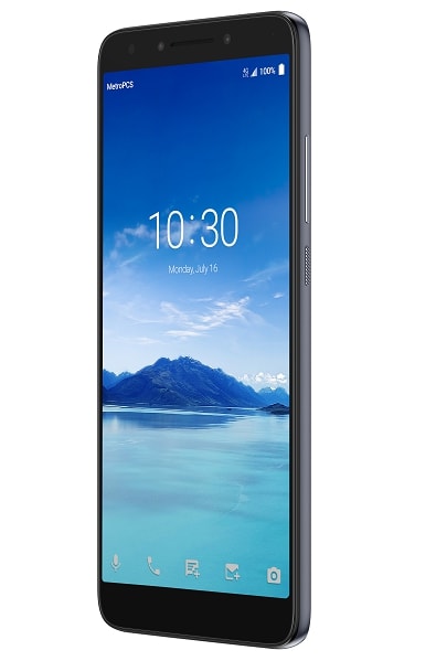 Alcatel7_MetroPCS_Spectrum-Black_Front-Left