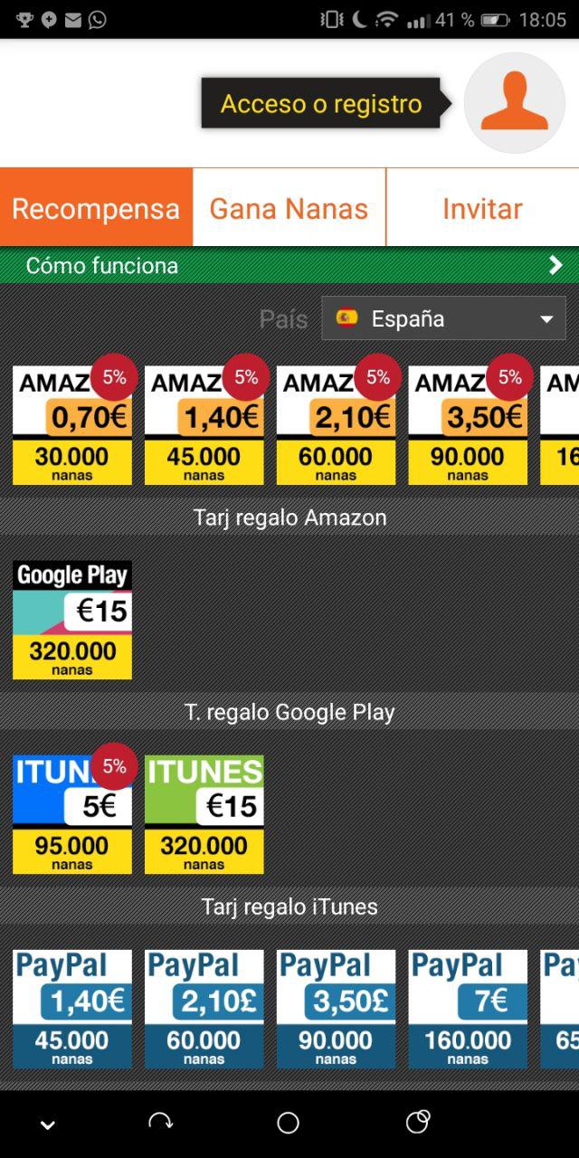 appnana dinero gratis