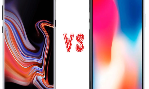Comparativa Samsung Galaxy Note 9 vs iPhone X