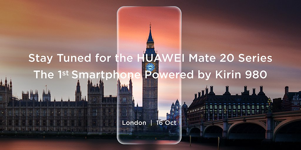 Huawei desvela la fecha de presentación del Huawei Mate 20