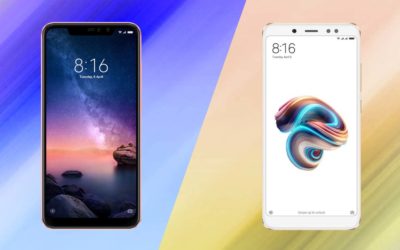 Comparativa Xiaomi Redmi Note 5 vs Xiaomi Redmi Note 6 Pro