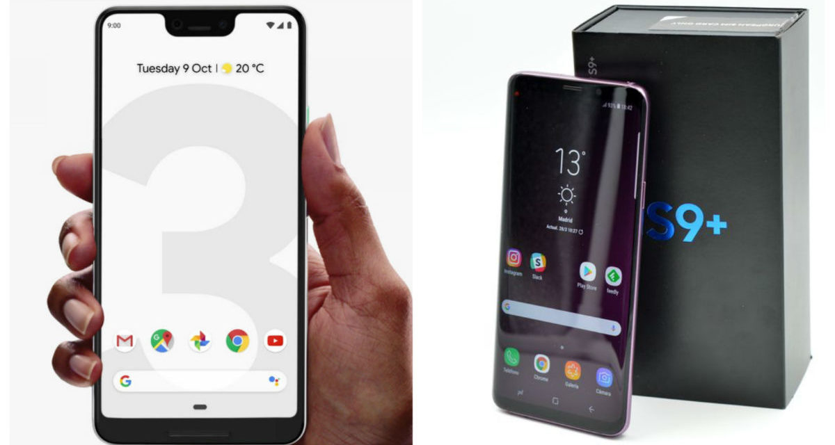 Comparativa Google Pixel 3 XL vs Samsung Galaxy S9+