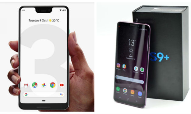 Comparativa Google Pixel 3 XL vs Samsung Galaxy S9+