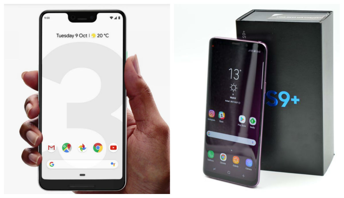 Comparativa Google Pixel 3 XL vs Samsung Galaxy S9+