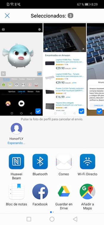 huawei share transferir archivos