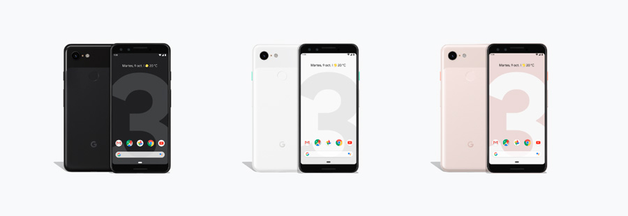 oficial Google Pixel 3 pantalla