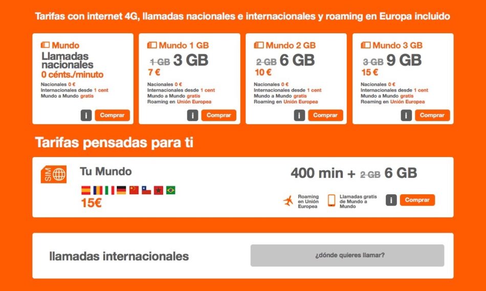 Orange lanza la tarifa Tu Mundo Mini para inmigrantes en España 2 tarifas tu mundo orange