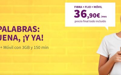 Llamaya, fibra y móvil por 37 euros al mes