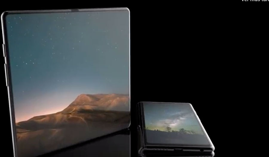 Unos renders muestran cómo podría ser el diseño del móvil plegable de Samsung