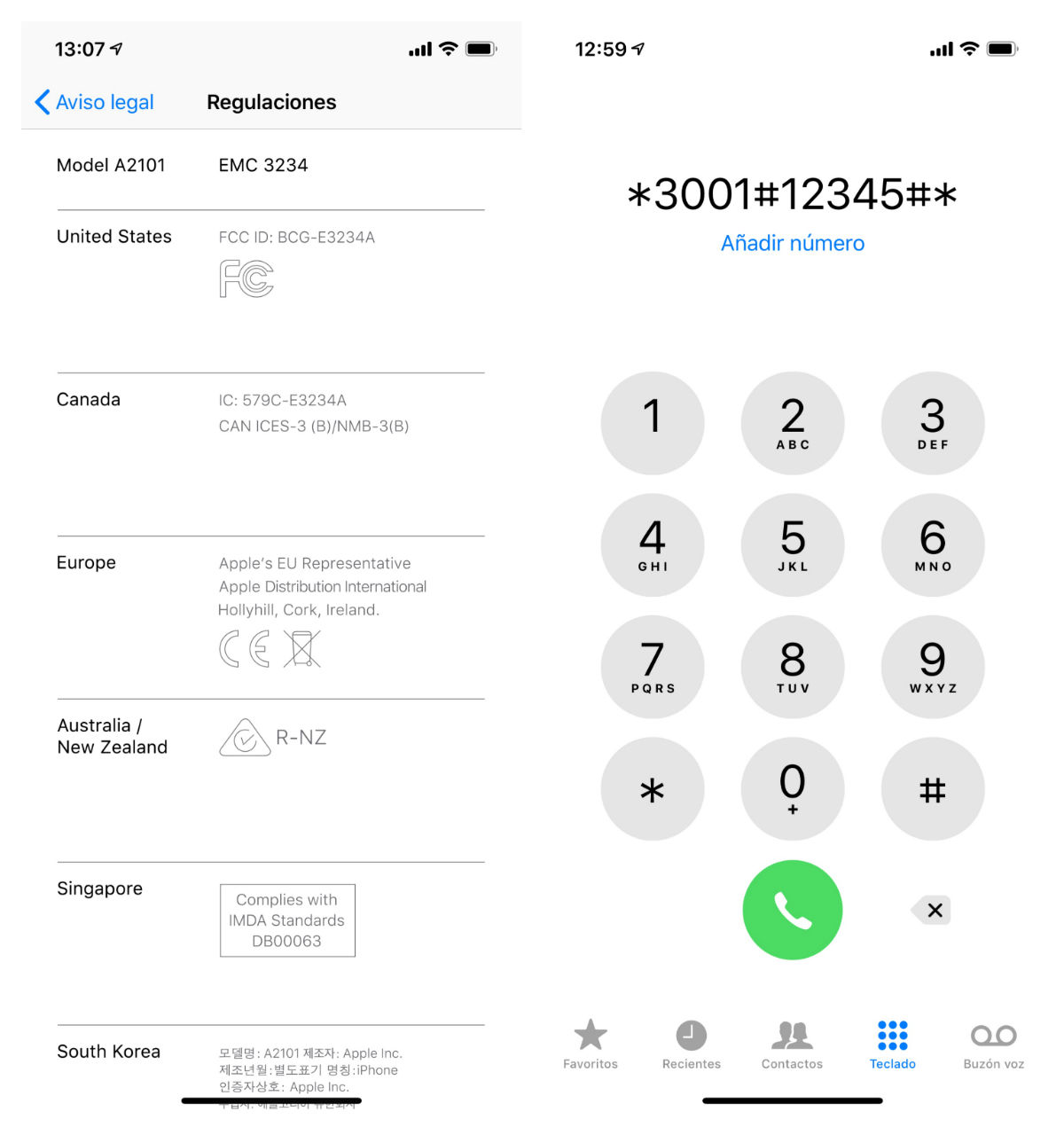 iPhone cobertura señal