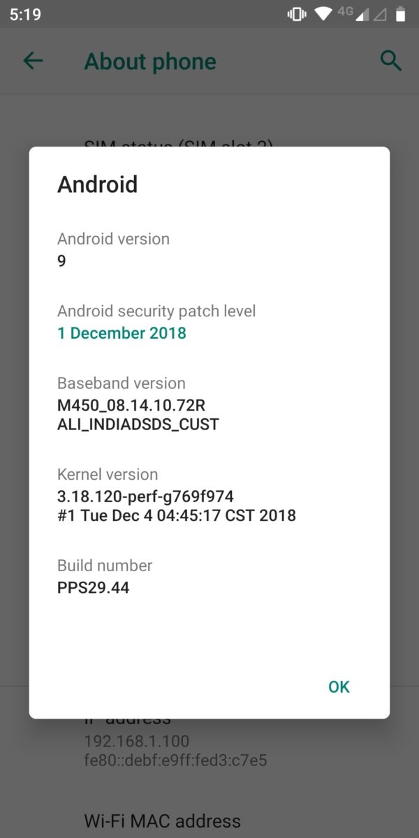 motorola moto g6 android 9 pie 6