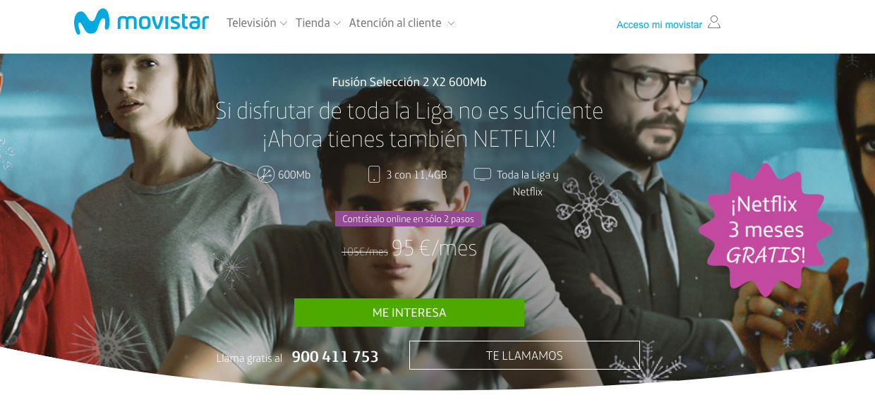 promoción Navidad Movistar
