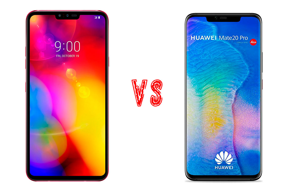Comparativa LG V40 ThinQ vs Huawei Mate 20 Pro