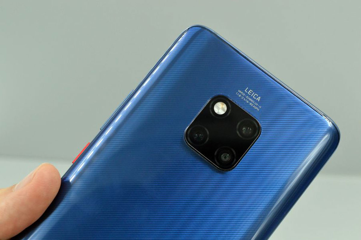 comparativa LG V40 ThinQ vs Huawei Mate 20 Pro trasera Mate 20 Pro