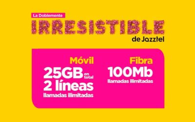 Así es la nueva tarifa de Jazztel con 2 líneas móviles y fibra de 100 MB