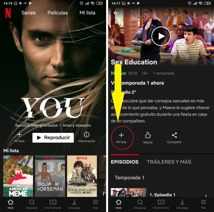 mi lista netflix