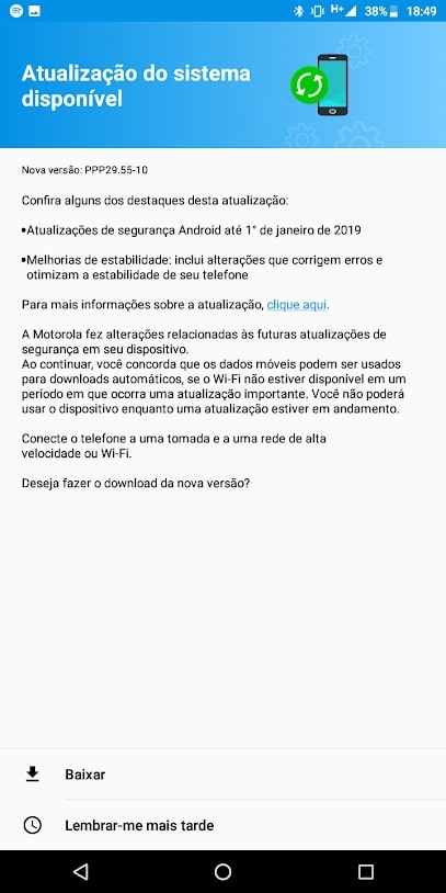 motorola moto g6 play android 9 pie 2