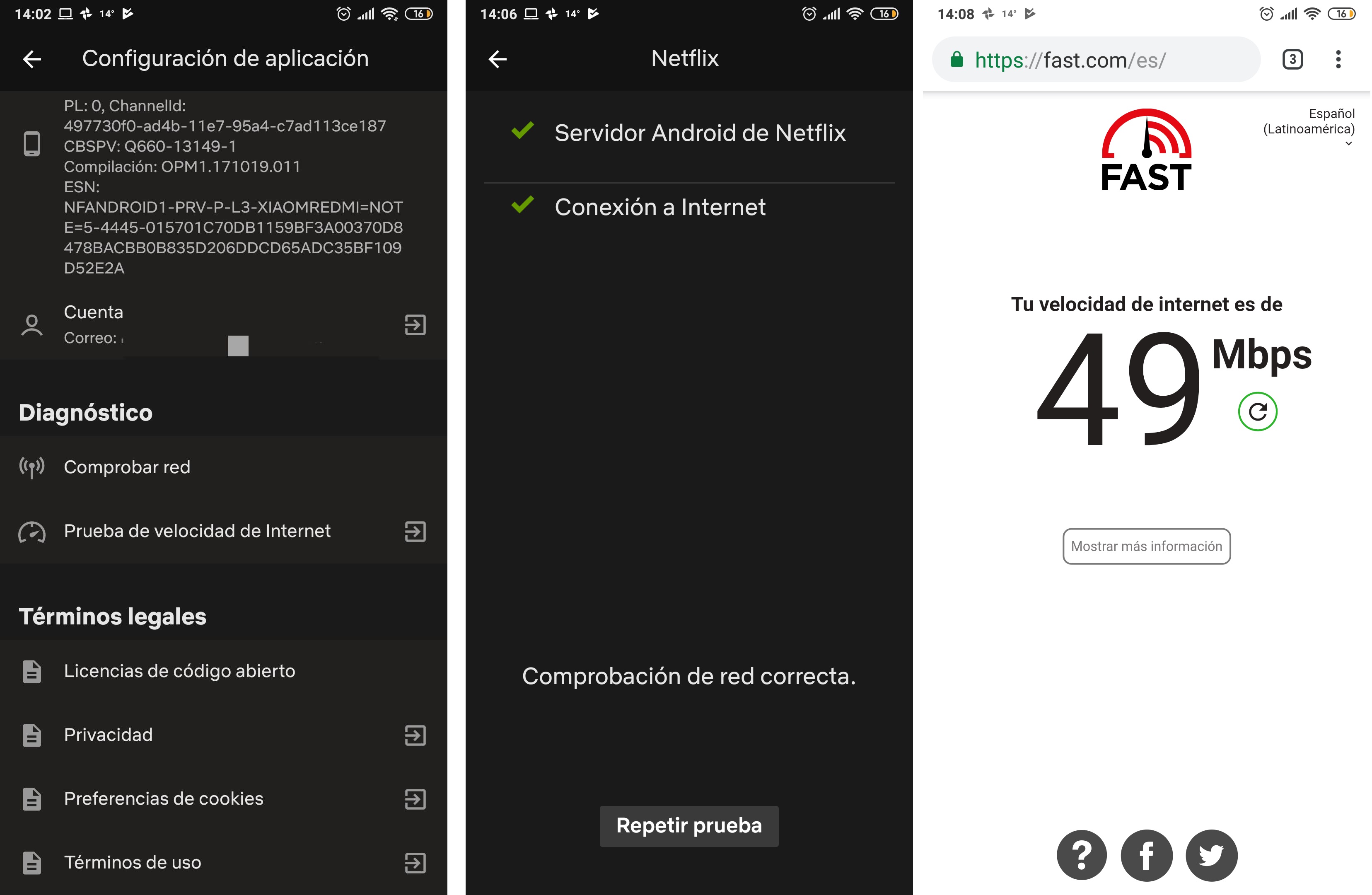 pruebas conexion netflix