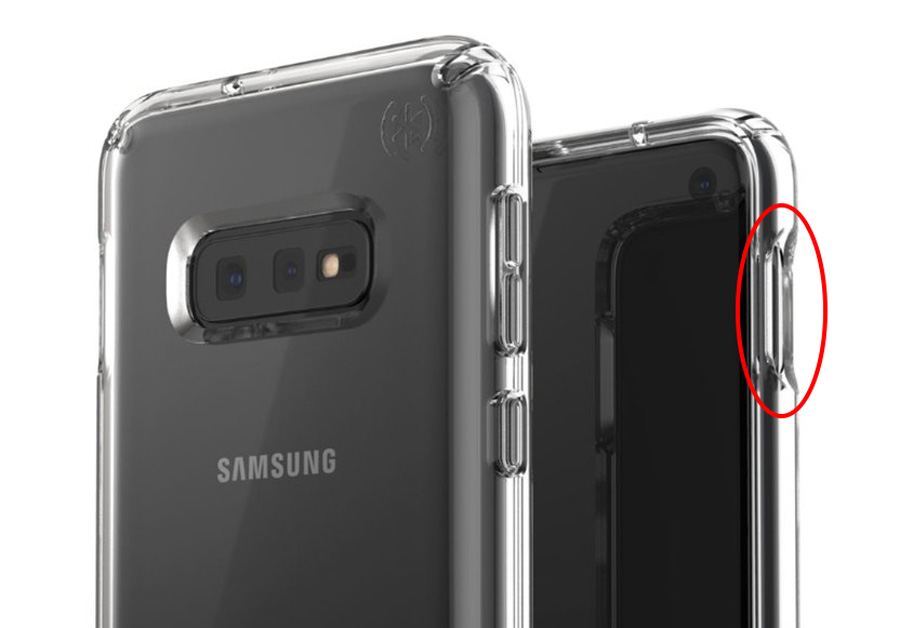 imágenes tres variantes Samsung Galaxy S10 botón más pequeño
