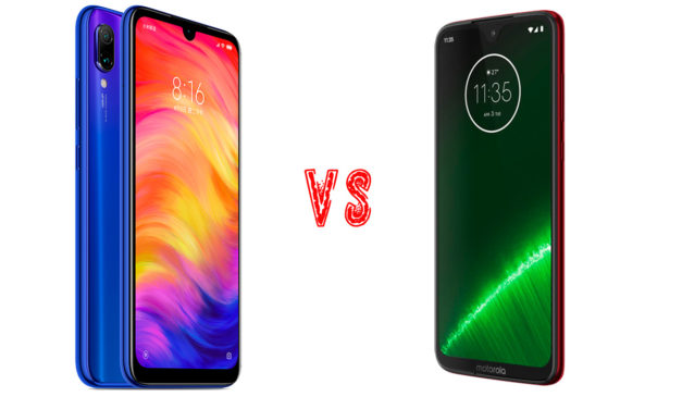 Comparativa Xiaomi Redmi Note 7 vs Motorola Moto G7 Plus