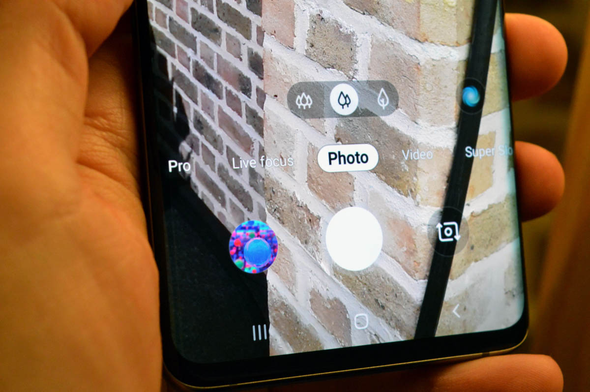 Samsung-galaxy-s10-plus interfaz camara