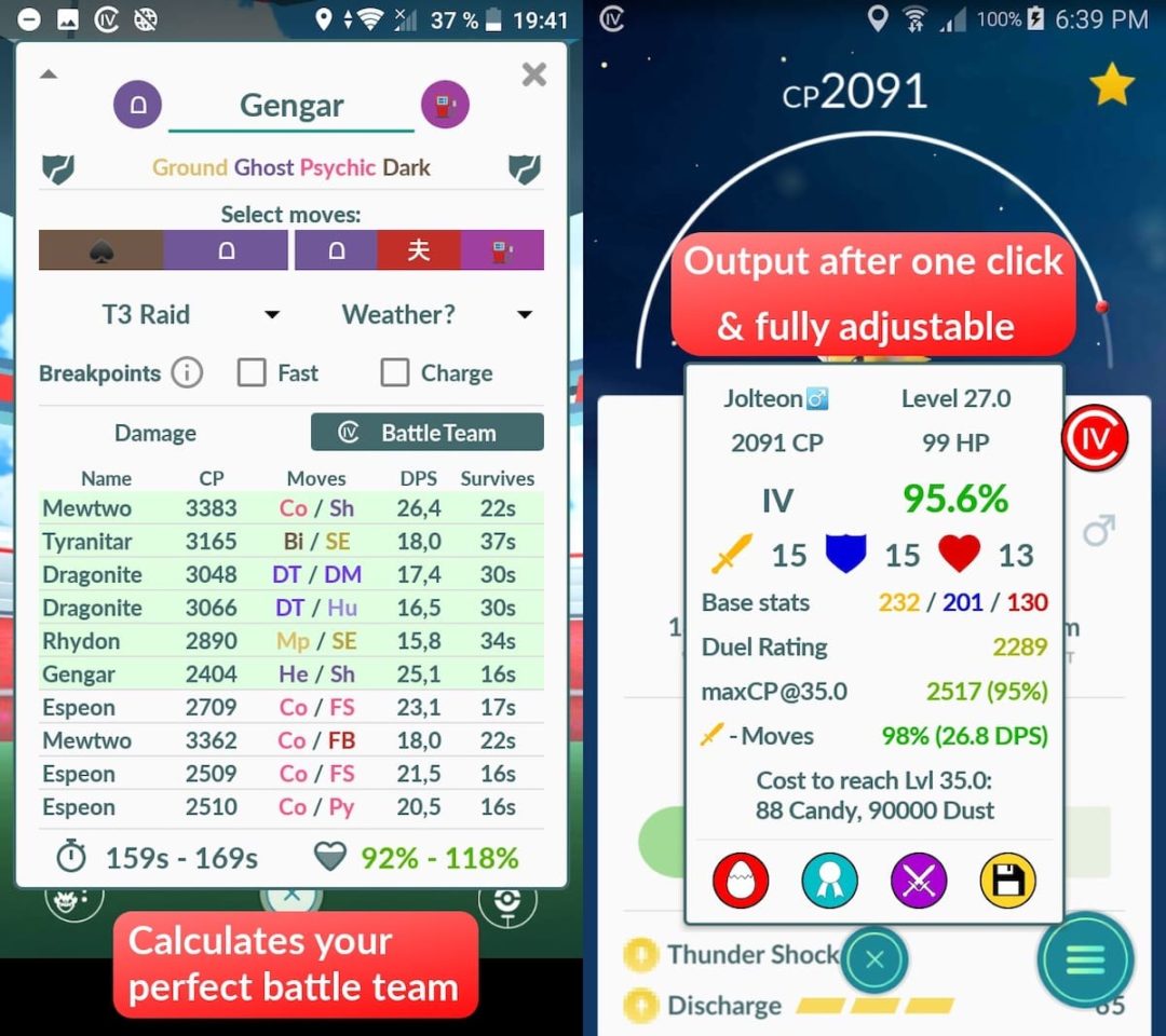 Calculadora IV Pokémon GO 5 apps para calcular el IV de Pokémon