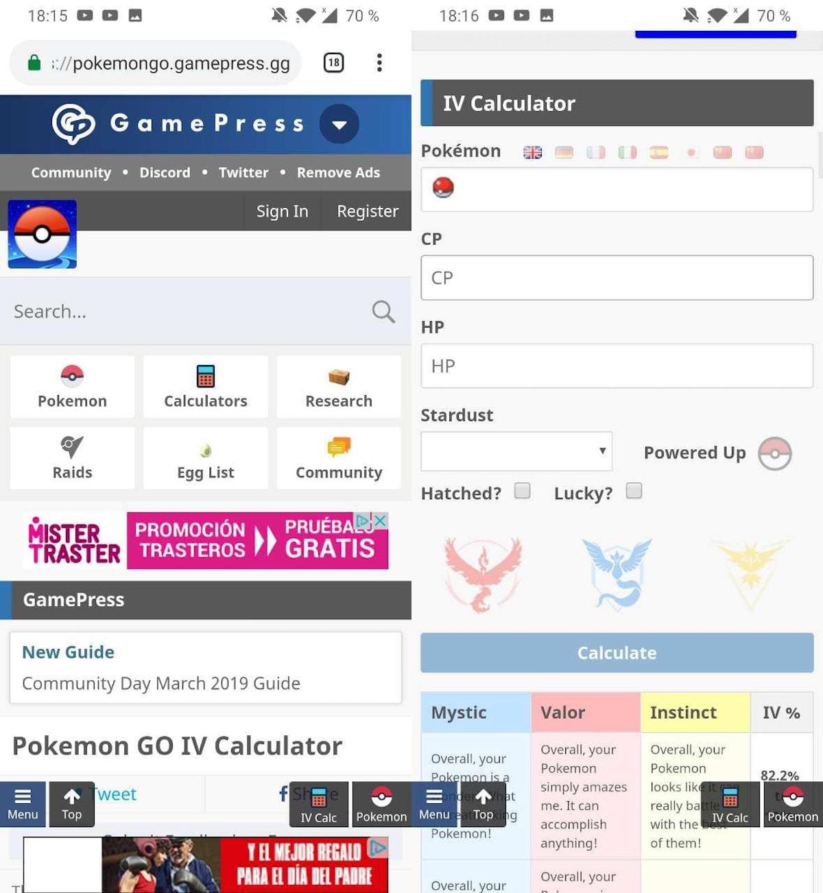 calculadora iv pokemon app