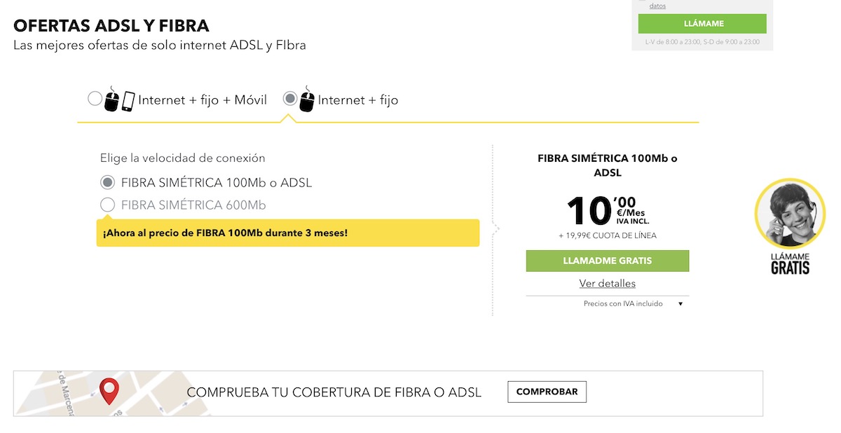 fibra 100 masmovil