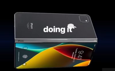 Así luciría un iPhone plegable con pantalla flexible