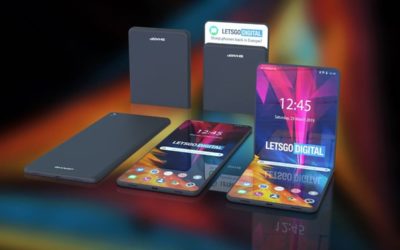 Sharp patenta un nuevo móvil plegable con dos bisagras