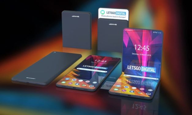 Sharp patenta un nuevo móvil plegable con dos bisagras